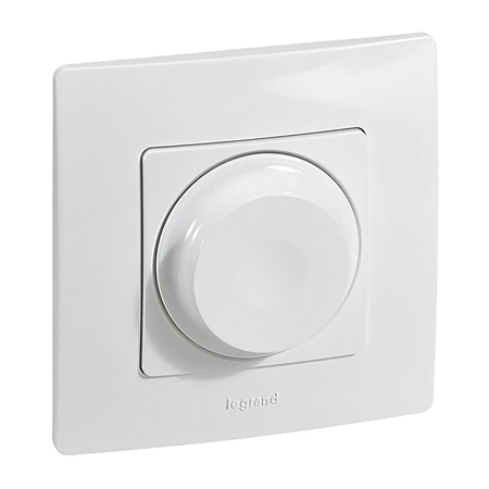 Variator de tensiune Legrand Niloe 396452, alb, 300 W, rama inclusa
