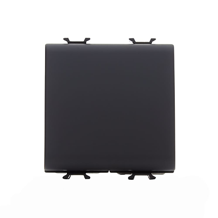 Intrerupator cap scara simplu Gewiss Chorus GW12071, 2 module, incastrat, negru, 44 x 44.2 x 30 mm