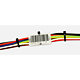 Suport eticheta tip colier Sapiselco, PVC, alb, 20 x 40 mm, 100 bucati Suport eticheta tip colier Sapiselco, PVC, alb, 20 x 40 mm, 100 bucati