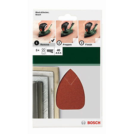 Set 5 foi abrazive Bosch G40, 95 x 135 mm