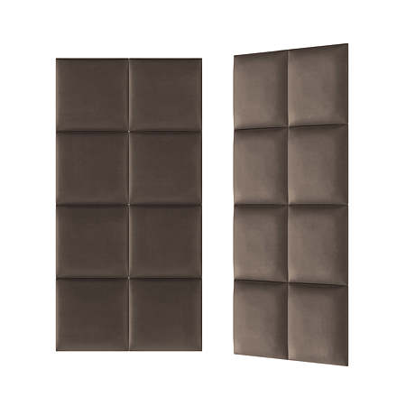 Panou decorativ tapitat, Simple R26, maro, patrat, 300 x 300 x 37 mm