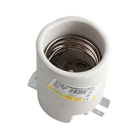 Dulie ceramica cu lamela Lohuis Hepol, E40, 230V Dulie ceramica cu lamela Lohuis Hepol, E40, 230V