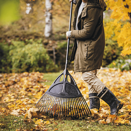 Grebla frunze Fiskars Solid, XL, 1750 mm, aluminiu, negru