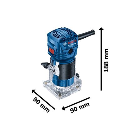 Masina de frezat muchii electrica Bosch Professional GKF 550, 550 W, 33000 rpm
