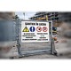 Banner Santier in lucru, PVC, 100 X 65 cm