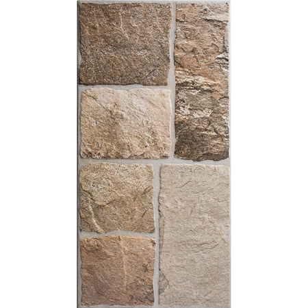 Gresie portelanata Ispan Lux Milano Beige cu aspect piatra naturala, PEI 4, dreptunghiulara, grosime 0,8 cm,  30 x 60 cm