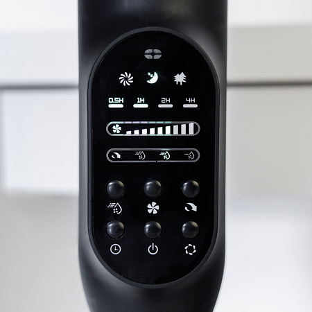Ventilator nebulizare cu picior Taurus Airbrum 2500, 75 W, 3 trepte, rezervor 2.5 l, negru, H 126 cm