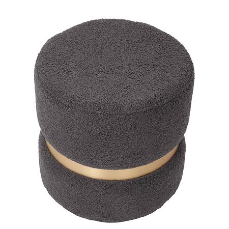 Taburet Ring, inel auriu, textil gri T03, rotund, 38 x 38 x 40 cm Taburet Ring, inel auriu, textil gri T03, rotund, 38 x 38 x 40 cm