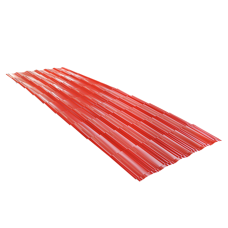 Tigla metalica Sibel Eco, culoare: rosu RAL 3011, L= 2,145 m