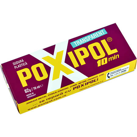 Adeziv universal bicomponent Poxipol 10 minute, transparent, 70 ml Adeziv universal bicomponent Poxipol 10 minute, transparent, 70 ml