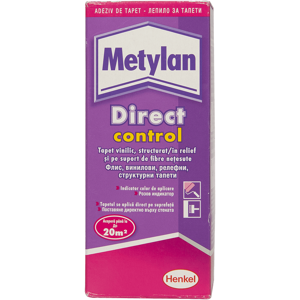 Adeziv pentru tapet Metylan Direct Control, interior, 200 g