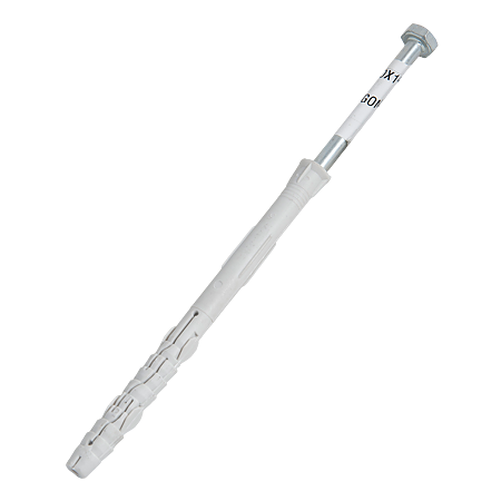 Diblu din nylon cu surub cap hexagonal, pentru fixat rame, Ø 10 mm, L 140 mm, 10 buc