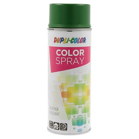 Vopsea spray universala Dupli-Color, verde RAL 6002, lucios, interior/exterior, 400 ml