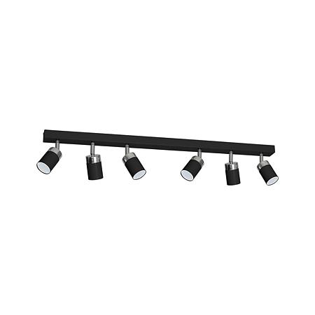 Spot Joker, 6 x GU10, metal, negru/crom