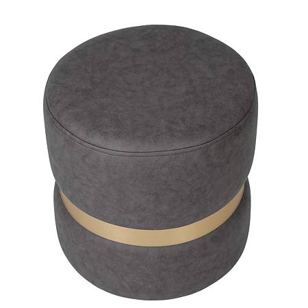 Taburet Ring, inel auriu, stofa gri M611, rotund, 38 x 38 x 40 cm Taburet Ring, inel auriu, stofa gri M611, rotund, 38 x 38 x 40 cm