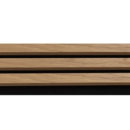 Panou riflaj acustic Stejar Saragossa, MDF, suport feltru 8 mm, interior, 2600 x 144 x 20 mm