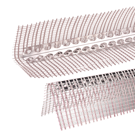 Profil de colt, aluminiu, plasa fibra de sticla, 70 x 70 x 2500 mm