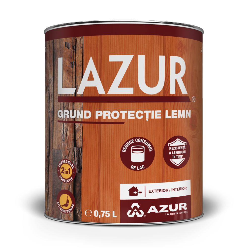 Grund protectie pentru lemn Azur S 5065, incolor, 0.75 l 0-75
