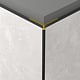 Profil de colt exterior 45˚ Rocko Tiles, aluminiu anodizat, negru, 20 x 2800 mm