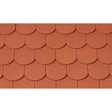 Tigla ceramica 1/1 Creaton Klassic Biber, rosu natural, 18 x 38 cm