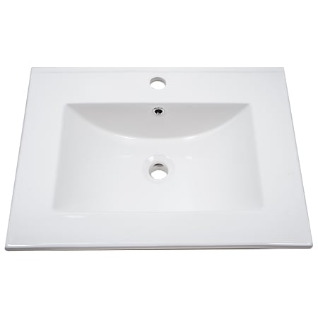 Mobilier baie Sanitop Ines, baza cu lavoar, MFD-PAL, rosu, 60 x 43,5 x 81 cm