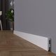 Plinta pardoseala Rubin 60 polimer dur, rezistenta la apa, alb, 2200 x 60 x 12 mm