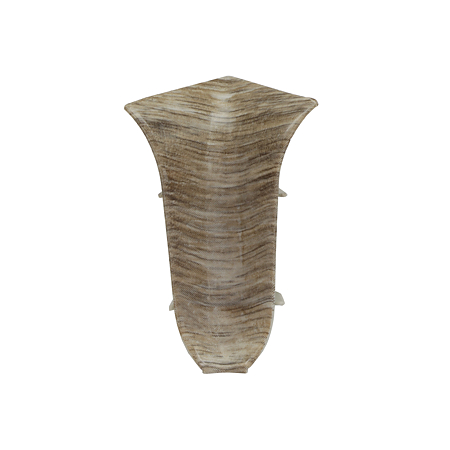 Set colt interior plinta parchet, stejar Ellora, PVC, 55 x 22 mm, 2 bucati/set