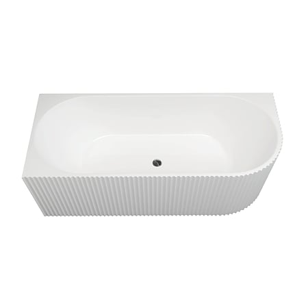 Cada baie freestanding Bali Sanotechnik, montaj stanga, acryl, ovala, alb, 170 x 80 x 56 cm