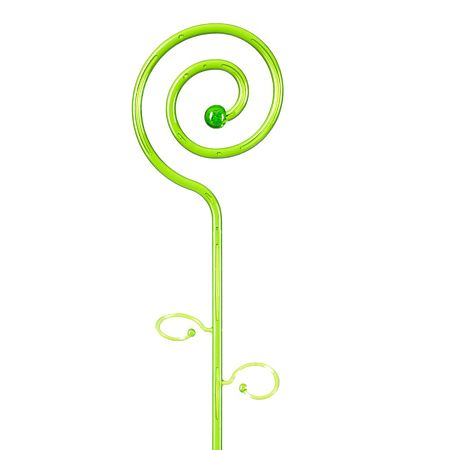 Stick decorativ spirala Harplast, plastic, verde