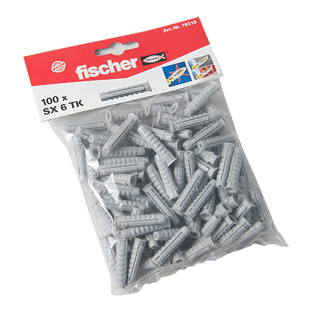Diblu din nailon, Fischer SX, 6 x 30 mm, 100 buc