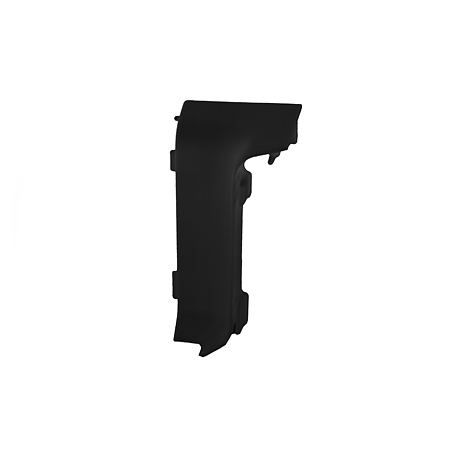 Set colt interior plinta parchet Set, gri inchis/negru, PVC, 52 x 22.5 mm, 4 bucati/set