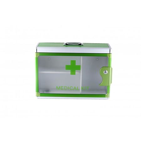 Cutie medicala Sanitec, 43 x 15 x 30 cm, verde