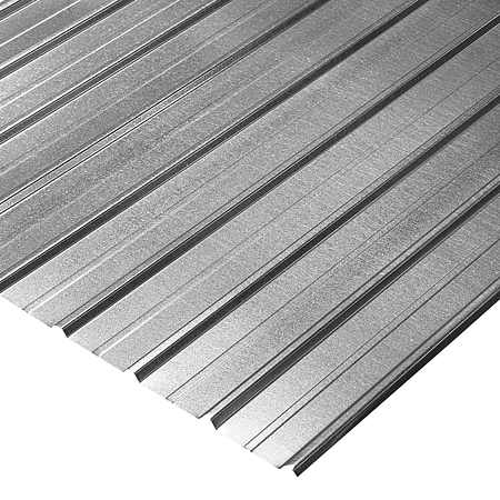 Tabla cutata otel zincat, inaltime cuta 12 mm, 2000 x 910 x 0.25 mm