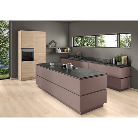 Blat de lucru compact laminat Egger F206 ST9 Pietra Grigia negru, miez negru, mat, 4100 x 920 x 12 mm
