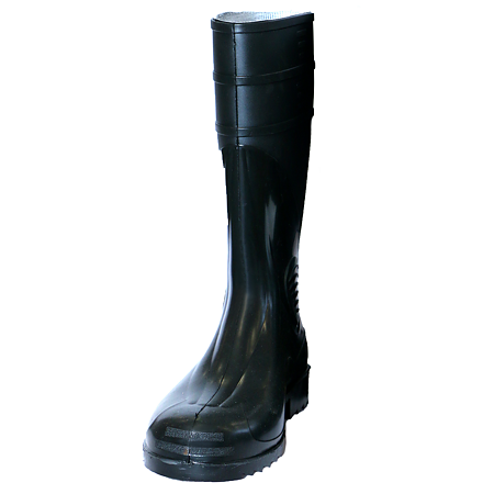 Cizme de protectie Ginocchio, PVC, captuseala din poliester, negru, marimea 46 Cizme de protectie Ginocchio, PVC, captuseala din poliester, negru, marimea 46