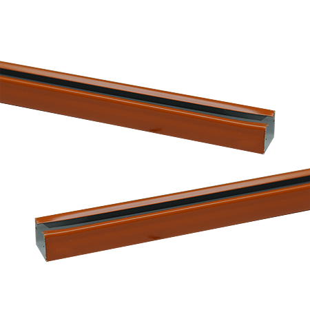 Sina U pentru perdea, metal, cires, 310 cm