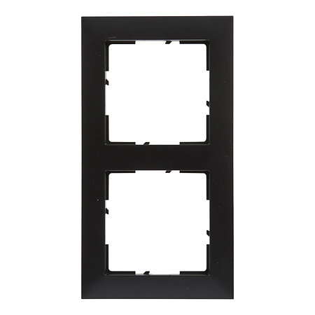 Rama de aparataj Legrand New Suno, 2 module, PVC, negru
