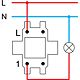 Intrerupator simplu cu indicator Tem Logiq, antracit, 10 A x 250 V