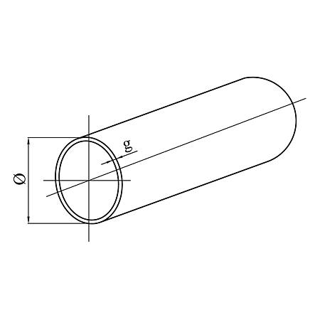 Bara rotunda pentru haine Teko, otel, crom, 290 x 2,5 cm