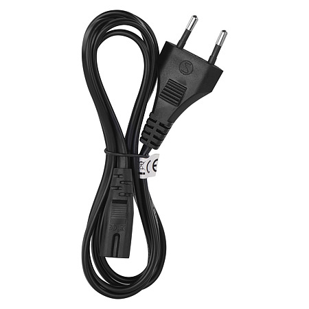Cablu alimentare Emos, 2 x 0.5 mm, negru, 1.75 m
