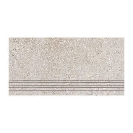 Treapta interior/exterior Cesarom Cementino, grej, mat, aspect ciment, PEI 4, 9 mm, 60 x 30 cm