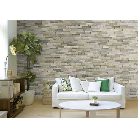 Piatra decorativa naturala Natimur exterior, multi bej, 40 x 10 cm