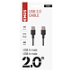 Cablu prelungitor USB A Emos S702, tata - tata, 2 m