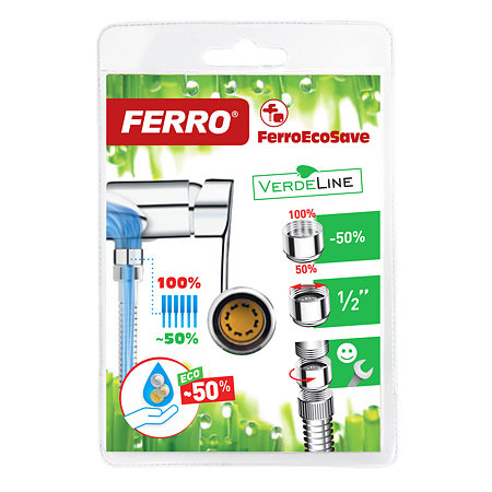 Regulator debit Ferro PCH3VL, pentru baterie cada/dus, crom, 1/2 inch Regulator debit Ferro PCH3VL, pentru baterie cada/dus, crom, 1/2 inch