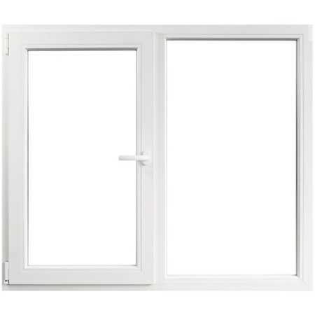 Fereastra PVC 4 camere, alb, 114 x 114 cm, deschidere stanga