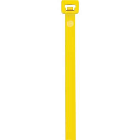 Coliere din plastic, poliamida 6.6, galben, 140 x 3.5 mm, 100 bucati