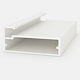 Profil rama frezare NLB, aluminiu, alb, 3 m