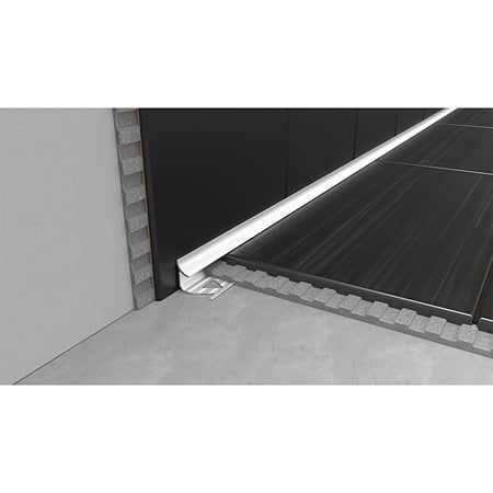 Profil de colt interior gresie/faianta SET S96 BLK, aluminiu, negru, 10 mm x 2.5m