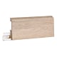 Plinta pardoseala Duflex Baikal 909, polimer flexibil, rezistenta la apa, decor lemn, 2000 x 80 x 18 mm