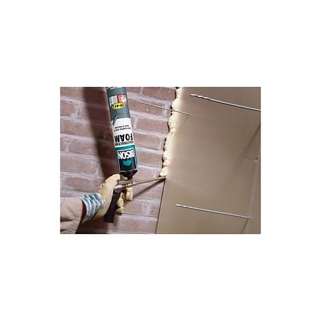 Spuma poliuretanica universala, Bison Construction Foam, aplicare cu pistol, 750 ml